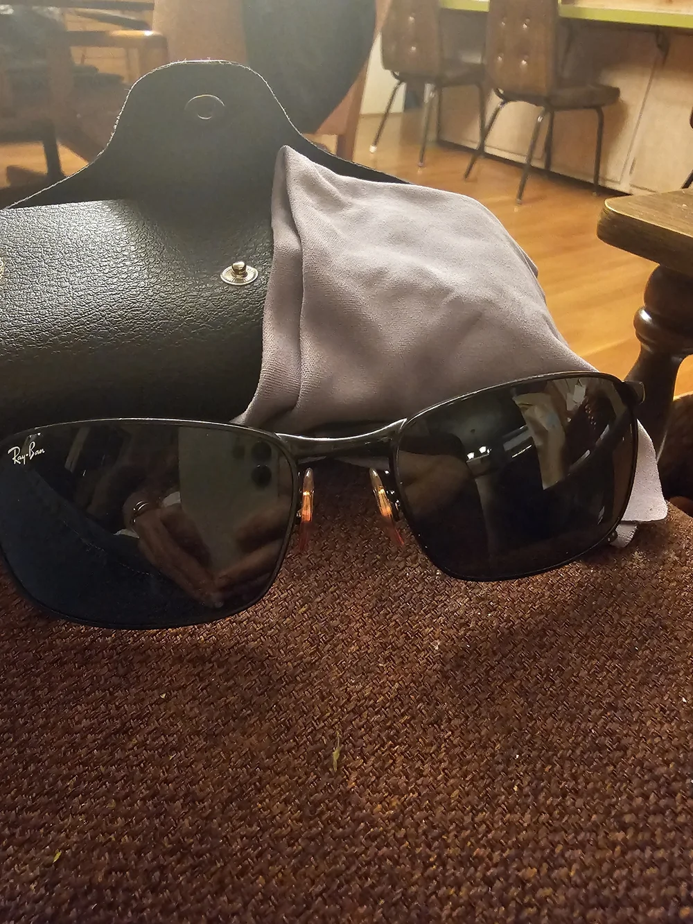 Ray-Ban Men's Sunglasses Black Frames with Dark Gray Lenses